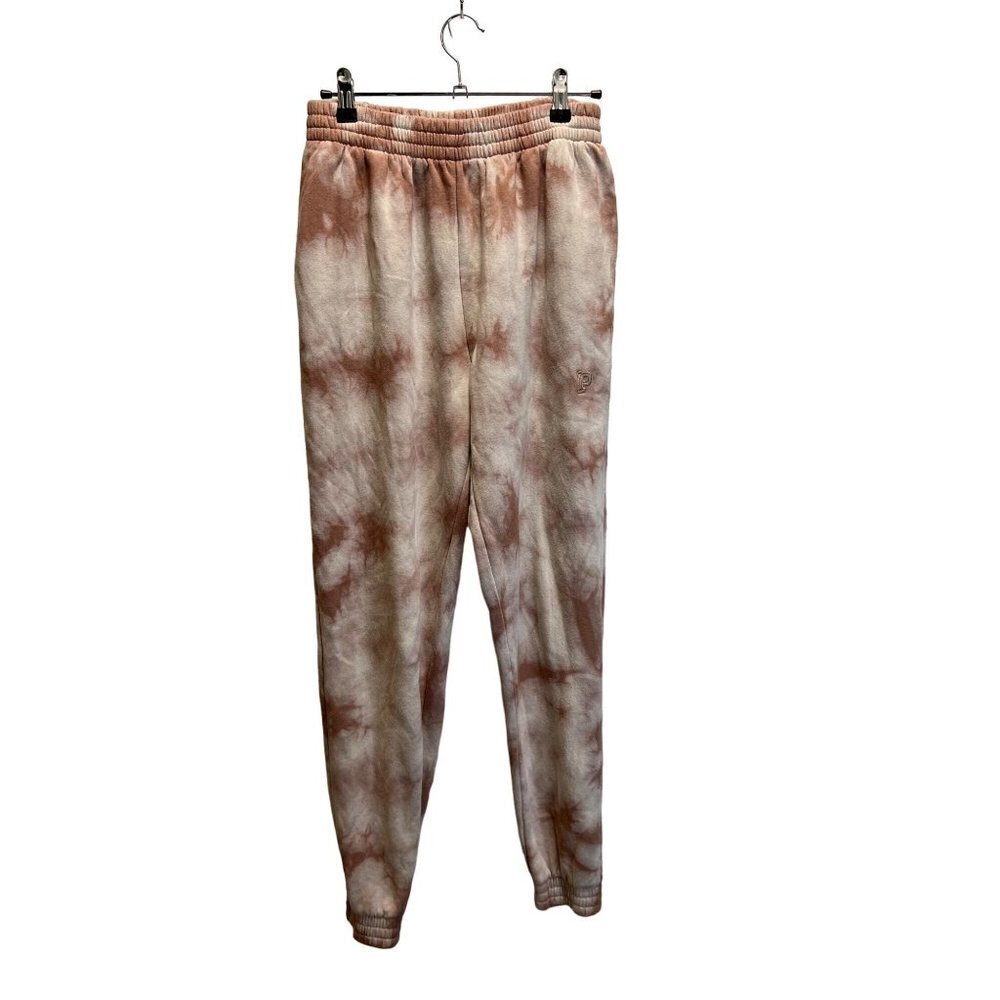 Pink Victoria Secret Tye Dye Sweatpants Size small  Tan/cream